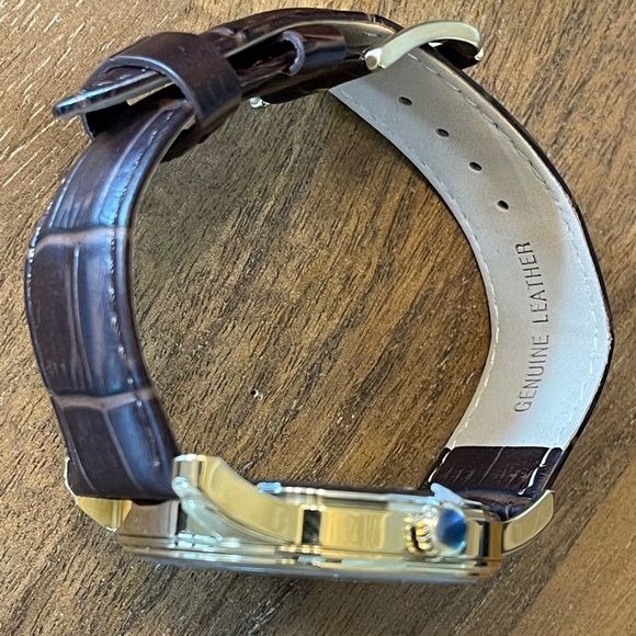 NWT NIB Men’s Porsamo Bleu Benedict double movement croc embossed leather strap - Picture 8 of 16